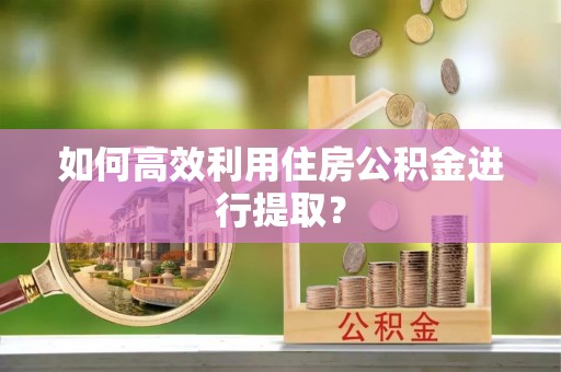 崂山如何高效利用住房公积金进行提取？